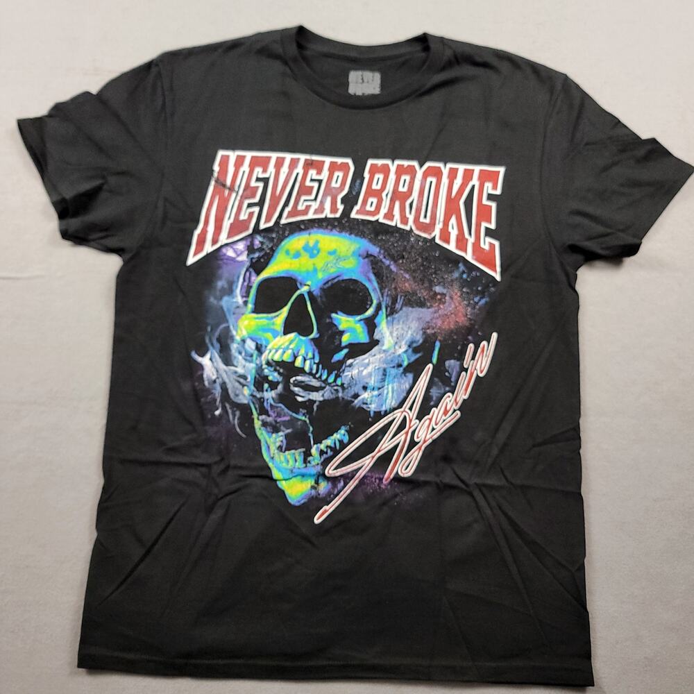 Young Boy Never Broke Again Smoking Skull Tshirt Black Sz L